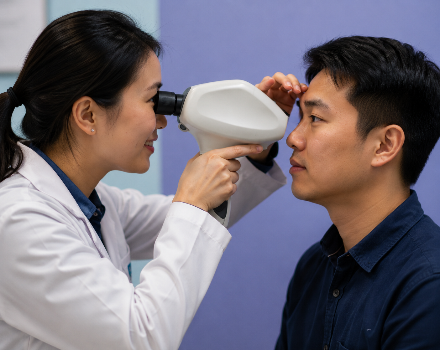Glaucoma Screening - eye pressure examination